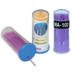House Brand Micro Applicator Brushes, Super Fine Tip, Purple, 400/Pk (4 x 100).