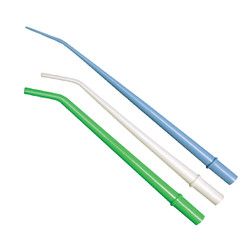 House Brand 1/4' Green Disposable Surgical Aspirating Tips 25/Pk