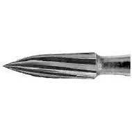Infection ControlHouse Brand FG #7901 12 Blade Needle Shaped T&F Bur, Pack of 10 Burs