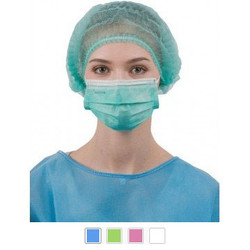 Infection ControlHouse Brand Bouffant Caps 21' Blue, Package of 100