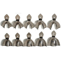 House Brand Set of 10 - Regular Perforated Full-Arch Stainless Steel Impression