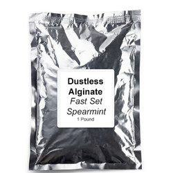 Infection ControlHouse Brand Dustless Alginate Fast Set, Spearmint Flavored, 1 pound bag