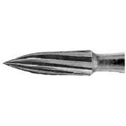 House Brand FG #7902 12 Blade Needle Shaped T&F Bur, Pack of 10 Burs