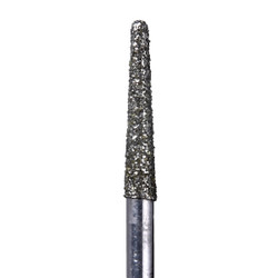 House Brand FG 856.018SC Round End Taper, Super Coarse Grit Diamond Burs, 10/Pk