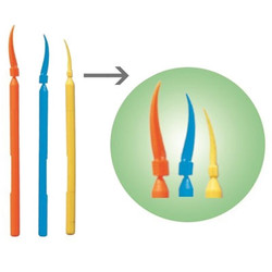 Infection ControlHouse Brand Long poly wedges, Medium 100/Pk. No need of the tweezers, just