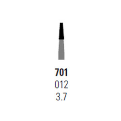 Infection ControlHouse Brand FG #701 taper fissure crosscut Carbide Bur, clinic pack of 100