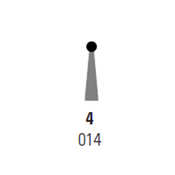 Infection ControlHouse Brand #4 RA (Right Angle) Latch Round Carbide Bur. Package of 10 Burs