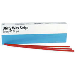 Infection ControlHouse Brand Utility Wax Strips - Large, White, Box of 75 Strips