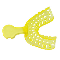 House Brand #2 Large Lower Full-Arch Perforated Disposable Impression Tray