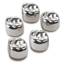 Infection ControlHouse Brand #6 Lower Right 2nd Primary Molar Stainless Steel Crown Forms 5/Box