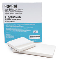 Infection ControlHouse Brand 6' x 6' (15cm x 15cm) Poly Mixing Pads, 6/Pk, 100 sheet pads