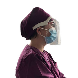 Infection ControlHouse Brand Anti-Fog Face Shields. 2 Frames (1x Green,1x White) and 20