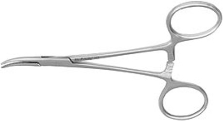 Hu-Friedy 4.75' Curved Halstead Mosquito Hemostat. #3