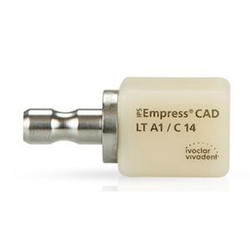 IPS Empress CAD LT(Low Translucency) Blocks, Shade A3.5 Size C14, Package of 5