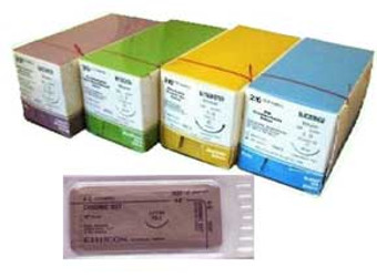 Ethicon 3/0, 27' Chromic Gut Absorbable Suture with Reverse Cutting FS-2 Needle
