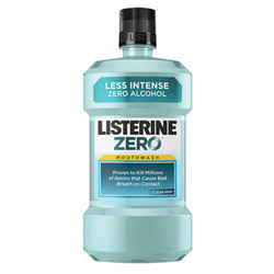 Listerine Zero Clean Mint Mouthwash 1.5 liter Bottle. Low intensity