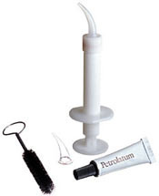 Free-Flo Syringe - White all-plastic for impression material, Contains: 1