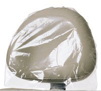 Pinnacle 9-1/2' x 11' Clear Plastic Headrest Covers, Box of 250