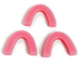 Keystone Pink wax bite blocks, box of 100 bite blocks