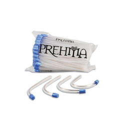 Prehma Saliva Ejectors, Clear with Blue Tip, Bonded Tip, 6' Length, Package