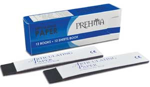 Prehma Articulating Paper Red/Blue Regular, 101.60 Microns, Box Of 144