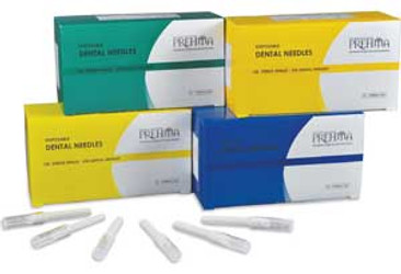 Prehma Disposable Dental Needle, 30 Gauge Short, 100/Bx. Blue hub, Sterile