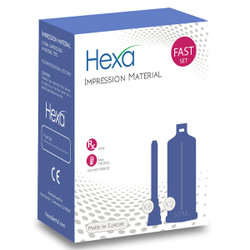 Hexa VPS Impression Material, Light Body, Fast Set, 2 - 50 ml cartridges & 6