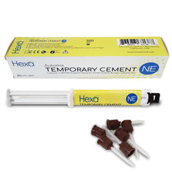 Hexa Non-Eugenol Temporary Cement - 10 ml automix syringe with 6 mixing tips