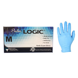 Pulse Logic Nitrile Exam Gloves, Medium, 300 per box, Powder-Free. Incredibly