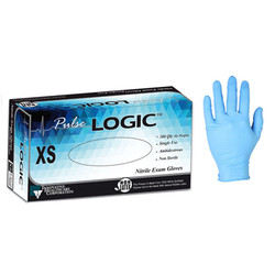 Pulse Logic Nitrile Exam Gloves, Extra Small, 300 per box, Powder-Free