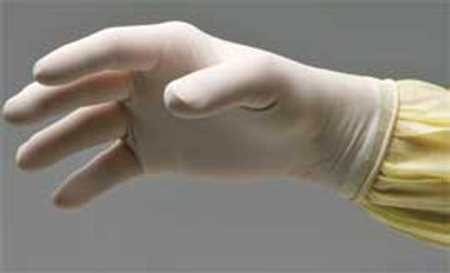 DermAssist Latex Exam Gloves: Sterile, Powder-Free, Textured, box of 50 Pair