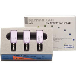 IPS e.max CAD Blocks LT, Size B32 Shade A2 3/Pk. For CAD/CAM dental