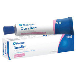 Duraflor Sodium Fluoride Varnish (5%), Yellow, Bubblegum flavor, 10 mL Tube