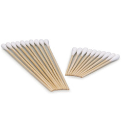 Medicom 6' Cotton Tipped Applicators, Non-sterile, wood shaft with single