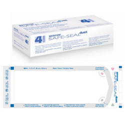 Safe-Seal Duet 2.75' x 9' Self-Sealing Paper/Clear Film Sterilization Pouches