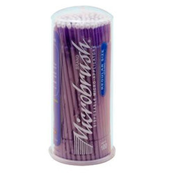 Microbrush Tube Series, Regular, Purple micro-applicators. Tube of 100