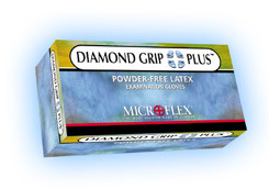Diamond Grip Plus Latex Gloves: SMALL Powder-Free, Textured, Non-Sterile 100/Box