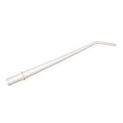 Defend 1/8' WHITE Surgical Aspirating Tips, Molded at 30 degree angle and fits