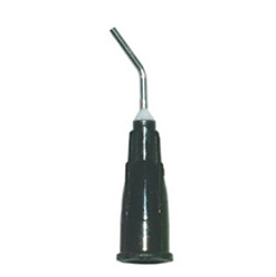 Pac-Dent Disposable Pre-Bent Needle Tips, blunt-end, 20 gauge, flow, black
