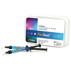 PacSeal Pit & Fissure Sealant, 4 - 1.2ml syringes & 20 brush tips, natural