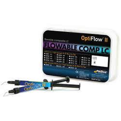 OptiFlow II Flowable Resin Based Composite, B1 Light Cure, 1.5 gm Syringe Kit. Contains: