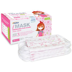iMask ASTM Level 3 Kids Masks - Girls, 50/Box