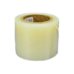 Palmero 4' x 6' CLEAR Barrier Film in Dispenser Box, 1200 Sheets/Roll. Low-tack