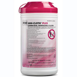 Sani-Cloth Plus Extra-Large Wipes (7.5' x 15') 65/Canister. 3 min germicidal