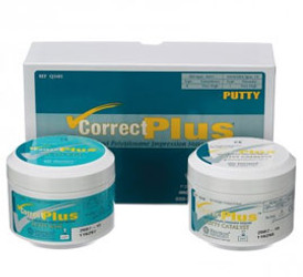 Correct Plus Putty Hydrophilic Impression Material: 1 - 230 mL Jar each - Putty