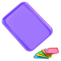 Plasdent Set-up Tray Flat Size B (Ritter) - Neon Purple, Plastic 13-3/8' x