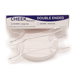 EXTND Double Ended Cheek Retractors, Small, Clear, Autoclavable to 250F