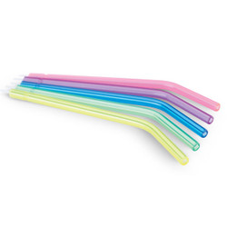 AcuTips Disposable Air/Water Syringe Tips - Assorted Neon Colors, 250/Pk