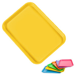 Plasdent Set-up Tray Flat Size B (Ritter) - Neon Yellow, Plastic, 13 3/8' x 9