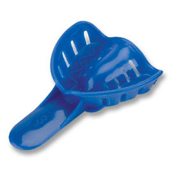 Excellent-Colors Ortho Impression Trays - Perforated #3 Pedo Large Upper Blue